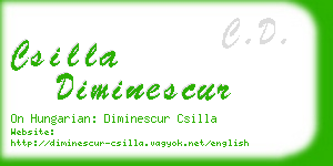 csilla diminescur business card